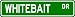 WHITEBAIT Street Sign ~ Fishing ~ Great Fish Sign for your Lodge, Gameroom, Basement, Garage, Barn