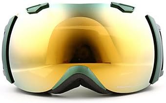 naluo BASTO Green Frame Golden Sensor Anti-UV Mirror Lens Skiing Snow Goggles