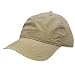 BLANK PLAIN BASEBALL HAT CAP GARMENT WASH GAME SOLID TAN KHAKI VELCRO COTTON