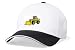 Embroidered White Cap - wheel loader