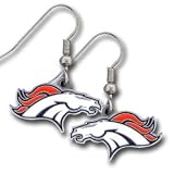 Denver Broncos Dangling Earrings - NFL Football Fan Shop Sports Team Merchandise