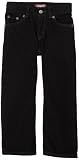 Levi's Boys 2-7 549 Relaxed Straight Jean, Black Overdye, 6