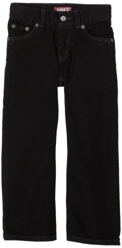 Levi's Boys 2-7 549 Relaxed Straight Jean, Black Overdye, 6