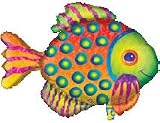 Foil SuperShape Balloon (prismatic) - Tropical Fish