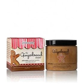philosophy - gingerbread man - gingerly hot salt scrub for tub & shower
