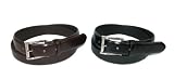 No Stitch Beveled Edge Leather Dress Belt by Executive Collection
