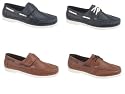 MENS BOATING DECK YACHTING MOCCASIN LOAFERS SLIP ON LACES /VELCRO MULES SHOES SIZE 7-12