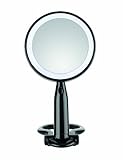 UPC 074108268181 product image for Conair Plastic LED Mirror, Black Finish | upcitemdb.com
