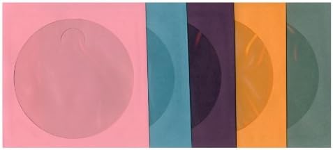Paper Sleeve CD/DVD Multi Color - Pink, Sky Blue, Purple, Orange, Grey - 500 Sleeves