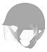 GLX Helmets Half Helmet Shield (Clear One Size) RS.4299.00