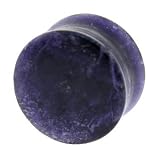 3/4 Inches Gauge FLUORITE Natural Stone Double Flare Plug