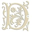 Monogram Embroidered Guest Towel - D - 1 Hand Towel