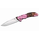 Buck Bantam BLW Hunting Knife (Mossy Oak Pink Blaze Camo)