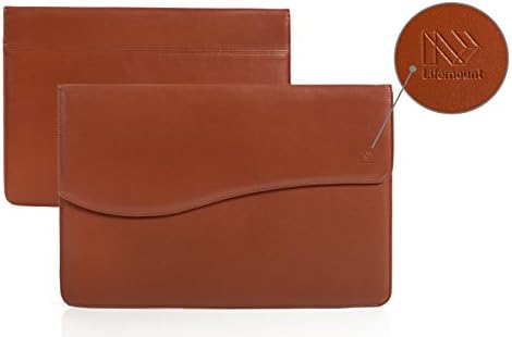 NEW UNIQUE DESIGN! Sleek, &amp; Modern Sleeve Folio Case With Lifetime Guarantee (Brown) for Tablets &amp; MacBook Air 11" 12" And 13"