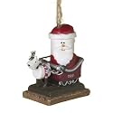 S'mores Dated 2009 Santa in a Sleigh Christmas Ornament