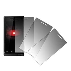3 Pack of Premium Crystal Clear Screen Protectors for Motorola Droid A855 [Accessory Export Packaging]