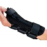 Wrist & Thumb Brace SALE, Comfort Form Wrist With Abducted Thumb Support, Left Hand X-Large in Black. Durable Lightweight Fabric for Comfort.