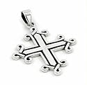 925 Sterling Silver Christian Cross Pendant With Celtic Design