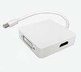 3 in 1 Mini DisplayPort to HDMI DVI DisplayPort Cable Adapter for Apple MacBook MacBook Pro MacBook Air