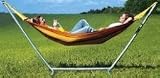 El Comal Amazonas Sun Set Silver Sevilla Hammock & Sumo Silver Stand