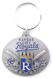Kansas City Royals Oval Pewter Keychain