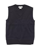 Girls Navy Blue V-Neck Sweater Vest