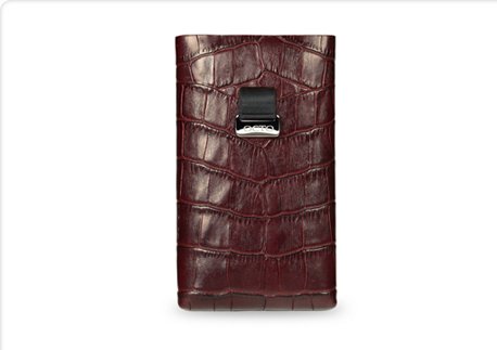 Apple iPhone 3G 3Gs Ribbon Leather Case by OCTO - Wine Embossed