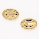 Green Bay Packers NFL Team Logo Gold Tone Post Earrings