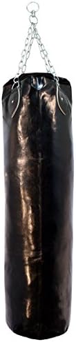 Heavy Duty Black Punching Bag with Chains Brand New Boxing