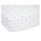 Fitted Pack N Play (Graco) Sheet - Pink Pindot... by sheetworld