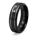 Black Titanium Ring (Sizes 7-13.5)