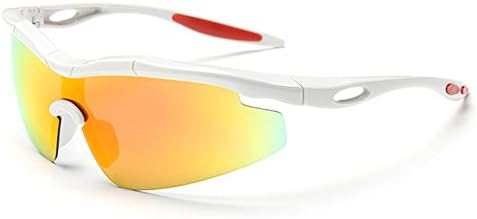 Syka Polarized Sports Sunglasses for Baseball Cycling Fishing Golf Superlight Frame(C5)