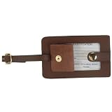 Royce Leather Snap Genuine Leather Luggage Tag