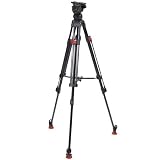 Sachtler System DV 1 SL MCF Tripod Kit with DV 1 Fluid Head, Speed Lock 75 CF Tripod, Mid-level Spreader 75 & DV Bag S, Maximum Load 4.4 lbs.