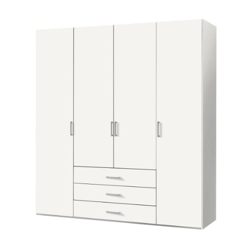 Solutions 21310-070 Drehtürenschrank 200 x 216 x 58 cm / polarweiß