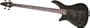 Rogue LX200BL Series II Left-Handed Bass Guitar Pearl Black