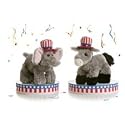 Plush Republican G.O.P Elephant Mini Flopsie 8"