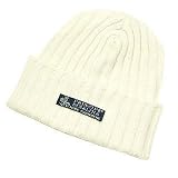 Principe di Salina White Ribbed Pure Cashmere Skull Cap