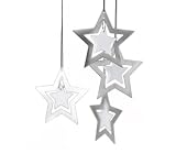 HOLIO Double Star Christmas Ornament - Set of 4 by Blomus