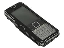 OLIVIASPHONES 6300 NOKIA BLACK RUBBER BODYFIT COVER POUCH FOR A NOKIA 6300 MOBILE PHONE