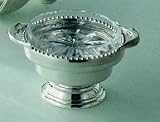 Individual Silver Caviar Server with Sturgeon Design