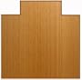 Plush Bamboo Chairmat, 47" x 51" with Lip, 12mm Thick Natural