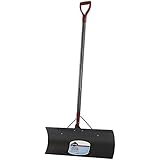 Garant NSP24DU Nordic 24-Inch Steel Blade Snow Pusher Varnished Ash Handle, Red