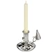 Chrome Candle Chamberstick with Snuffer