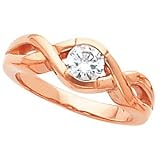 14K Rose Gold Diamond Solitaire Engagement Ring - 0.50 Ct.