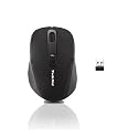 TeckNet M002 2.4G Nano Cordless Black Optical Mouse - 2.4 GHz -1600dPi - Nano USB wireless receiver - 2010 Edition (AA BATTERIES NOT INCLUDED)