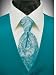 Tuxedo Vest - Solid Satin Turquoise with Coordinating Tapestry Tie