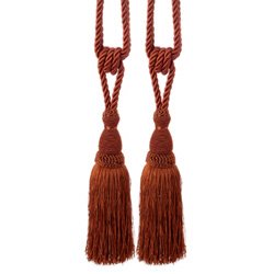 Pair of Dark Copper Jane Tassels by Luxury Lane