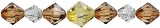 Jewelry Basics Acrylic Beads-Yellow/Amber Bicone Mix 37/Pkg