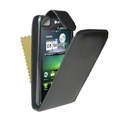 LG Optimus 2x PU Leder Flip Case P990 schwarz Teil der ConsumerStore.de 2 Zubeh�r Kollektion